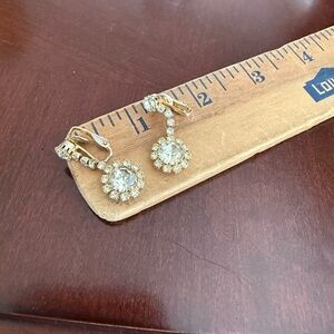 Vintage Rhinestone ClipOn Earrings